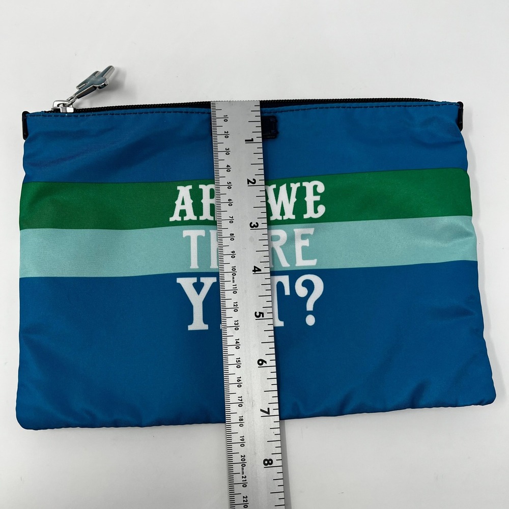 Tumi Jonathan Adler Just In Case Travel Duffel Bag Pouch Are We There Yet? Blue - Picture 8 of 9